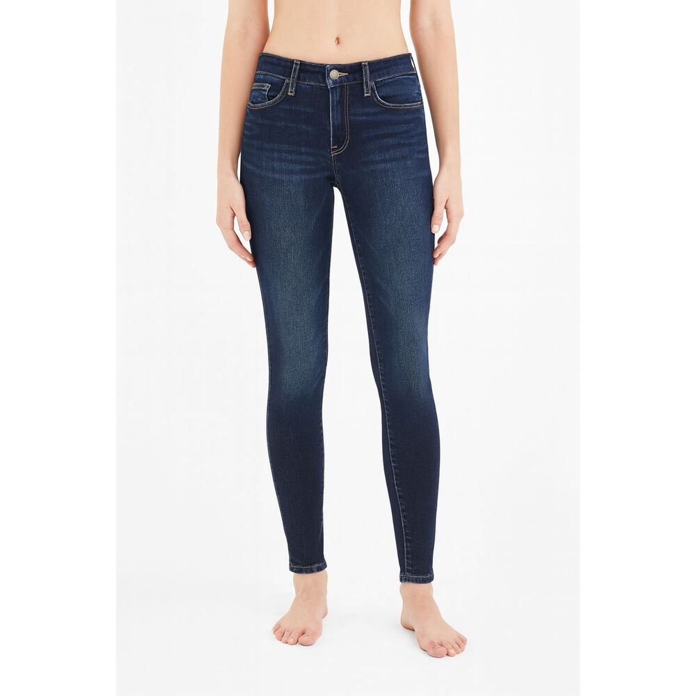 Frame Denim Women's Le skinny de Jeanne size 24 mid rise medium wash casual